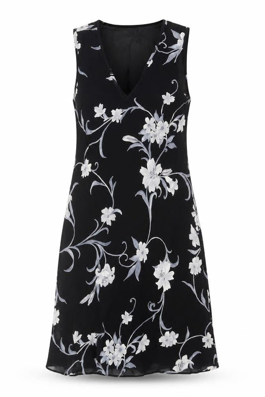 Dorothy Perkins Women's Black Floral Dress Size 10
