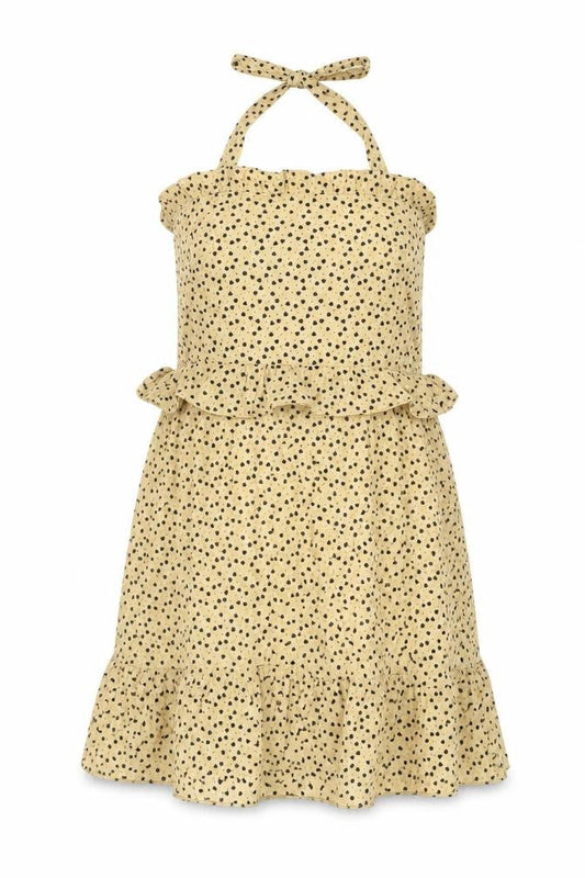 PRETTYLITTLETHING Women Beige Halter Dress Size 10