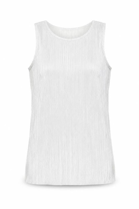 Next Women's White Tank Top, Size 8, Polyester Fabric