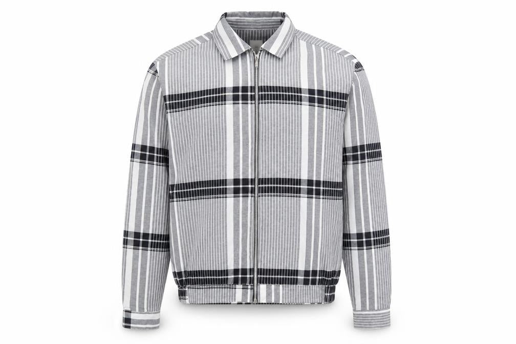 River Island Men's Grey Striped Jacket S