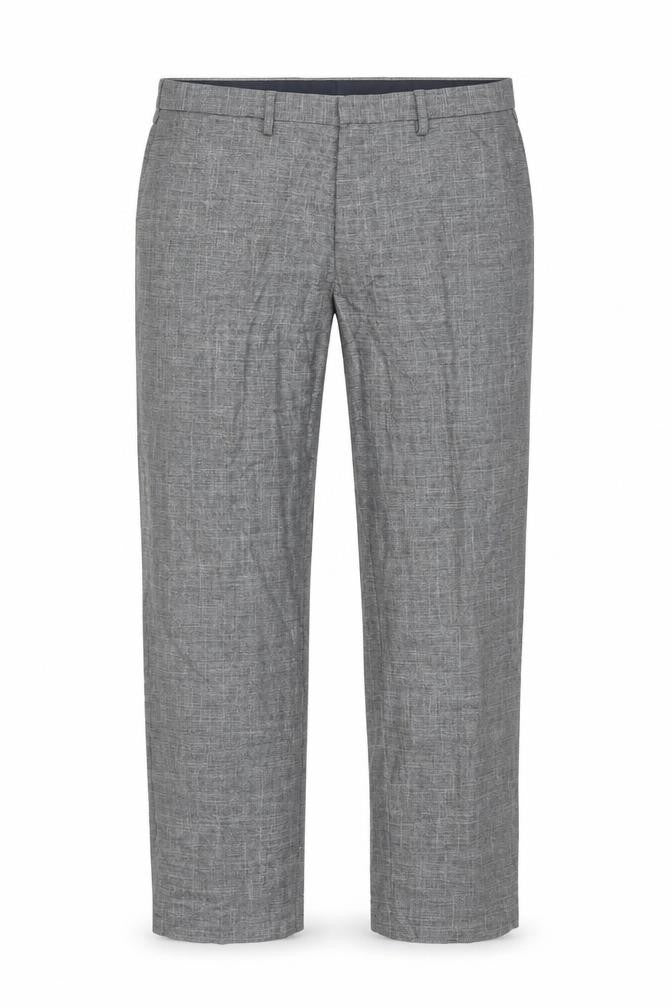 Marks & Spencer Men's Grey Slim Trousers, Size 40