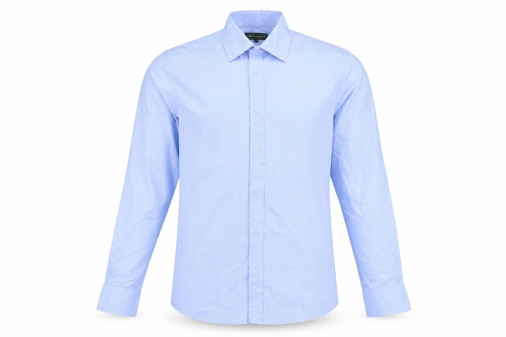 Greenwoods Men's Blue Button-Up Shirt, Size 15.5