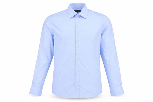 Greenwoods Men's Blue Button-Up Shirt, Size 15.5