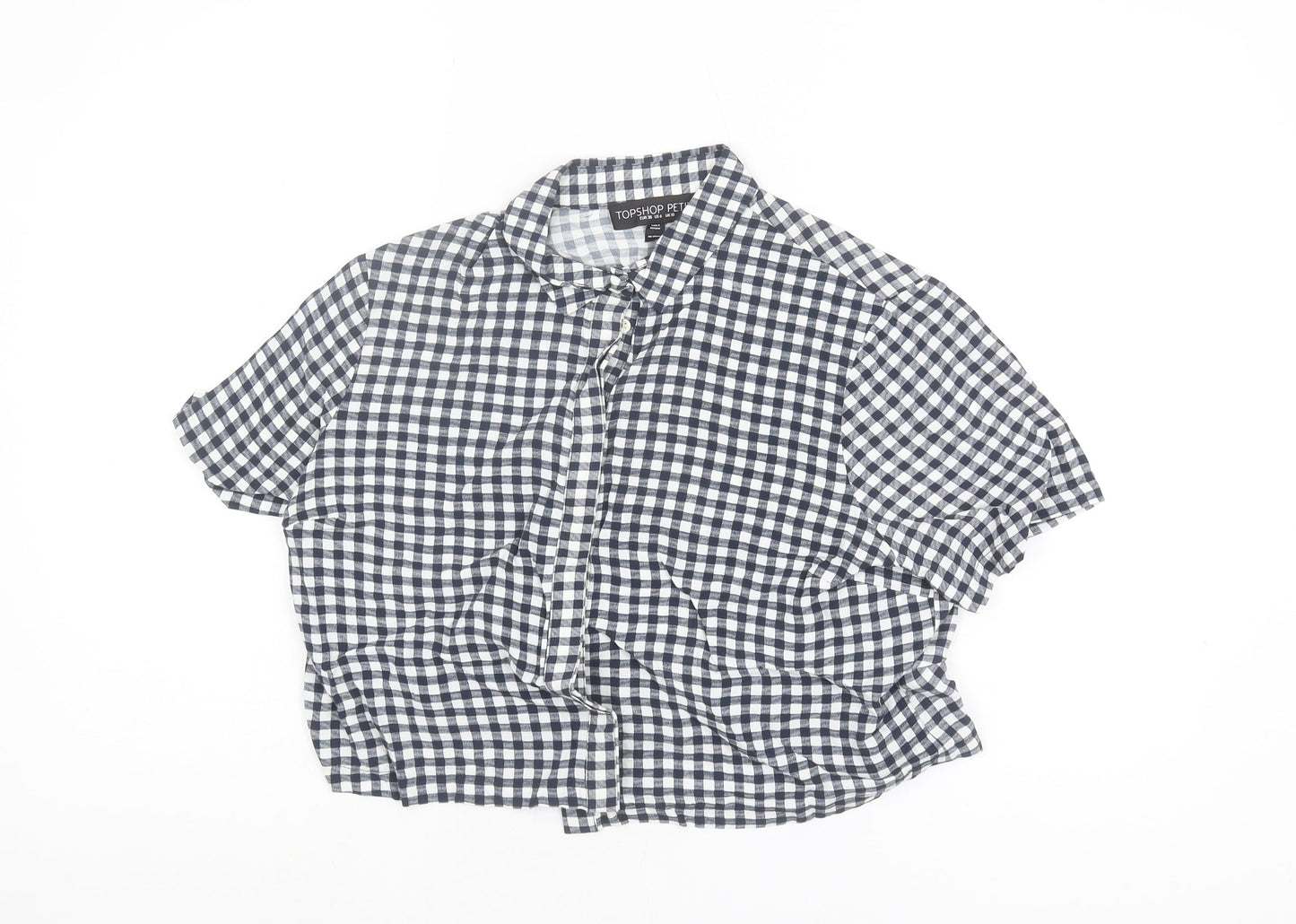 Topshop Petite Women's Multicoloured Check Shirt UK 10