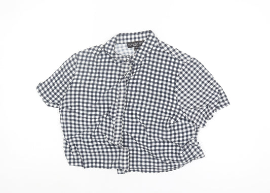 Topshop Petite Women's Multicoloured Check Shirt UK 10