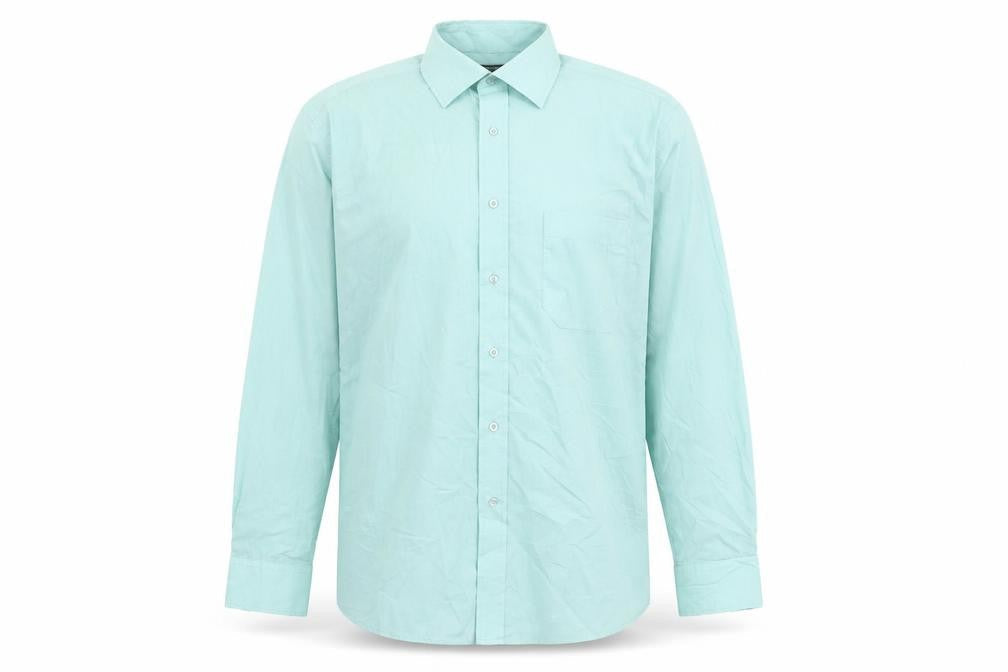 Greenwoods Men's Blue Long Sleeve Button-Up Shirt