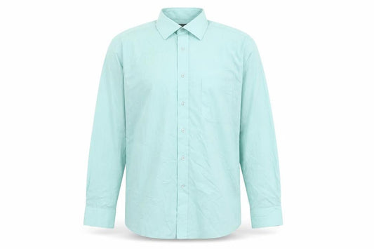Greenwoods Men's Blue Long Sleeve Button-Up Shirt