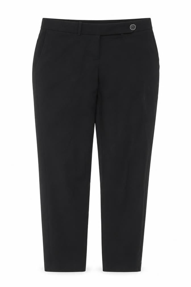 Next Women's Black Straight-Leg Trousers Size 8