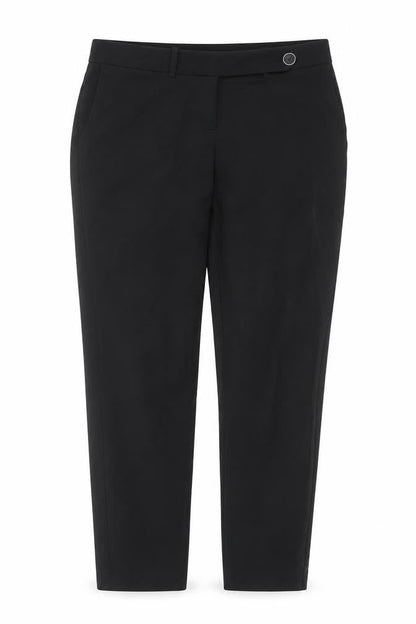 Next Women's Black Straight-Leg Trousers Size 8