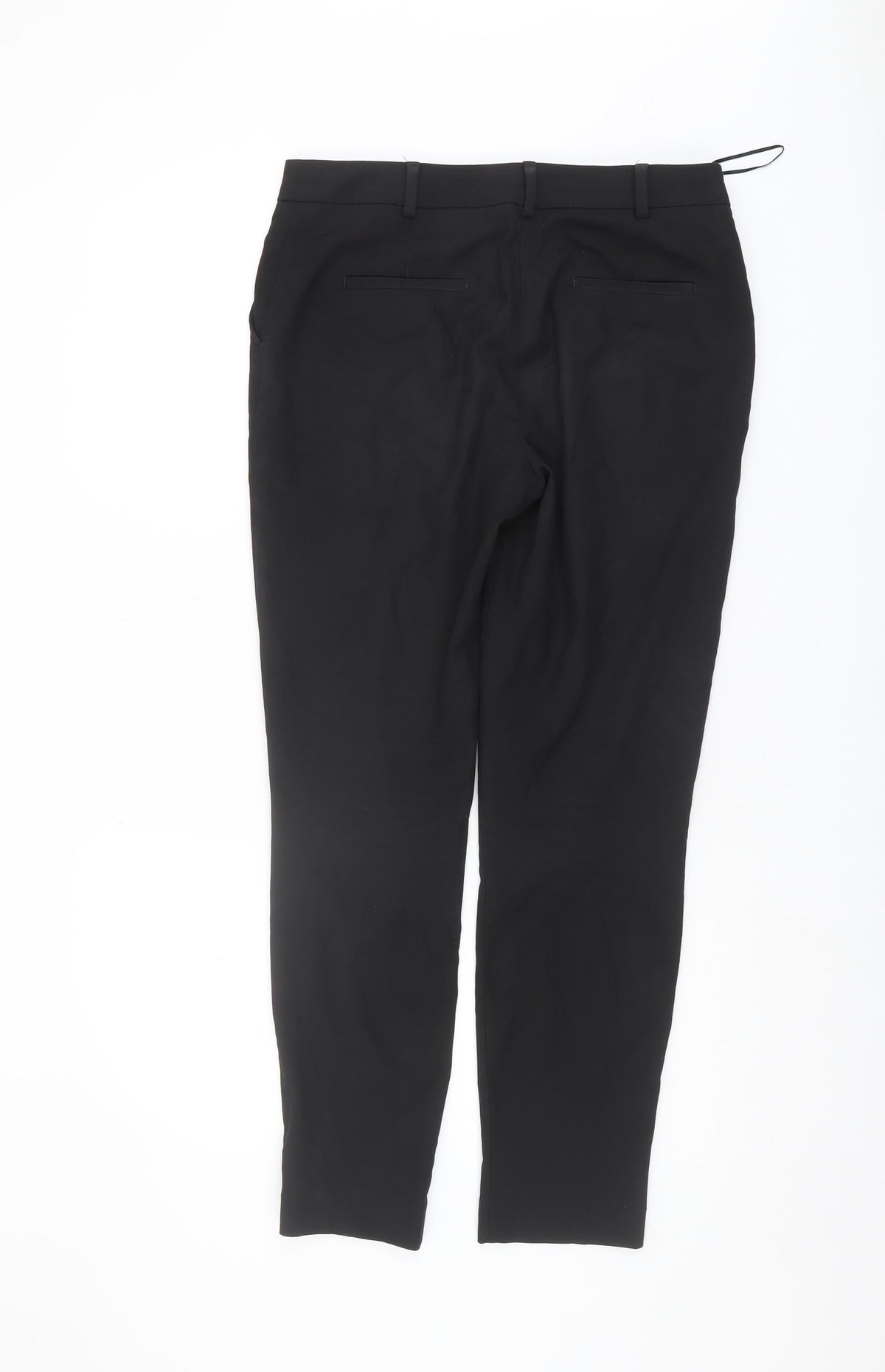 Next Women's Black Straight-Leg Trousers Size 8
