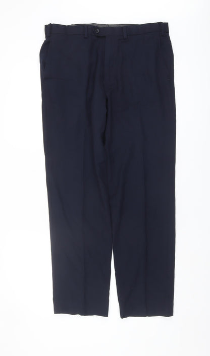 Marks & Spencer Men's Navy Dress Pants 34 Regular