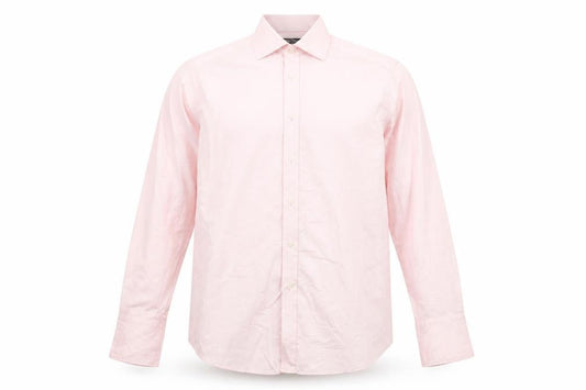 Marks & Spencer Men's Pink Button-Up Shirt Size 14.5
