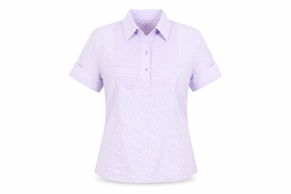 Nadine H Women's Purple Floral Blouse, Size 10