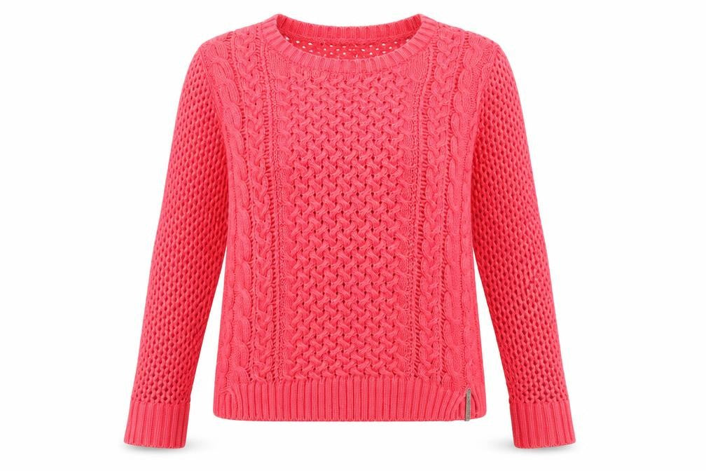 SoulCal & Co Women's Pink Cable-Knit Pullover Jumper
