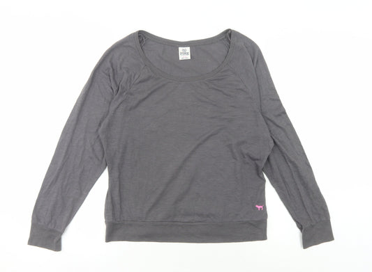Victoria's Secret PINK Women's Grey T-Shirt M, Casual Elegance