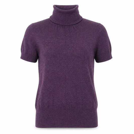 Gap Women's Purple Roll Neck Knit Jumper, Size 2XS