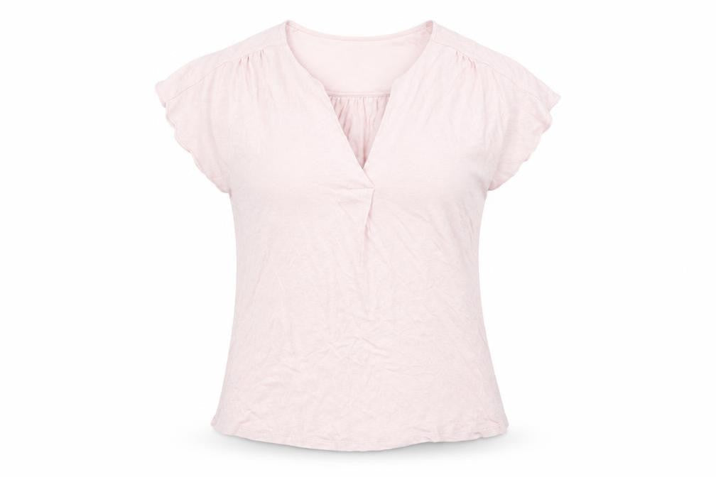 Monsoon Women's Pink S Cropped Linen Blend Top