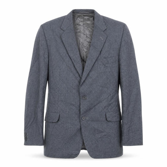 Magee Men's Grey Striped Wool Blazer Jacket 44R