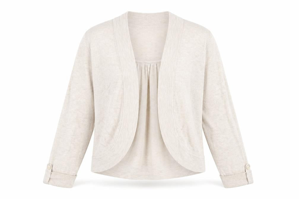 Wallis Women's Beige Open Front Cardigan, Size S