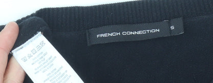 Close-up detail of French Connection Men's Black jumper S