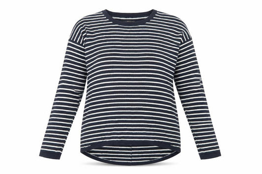 Paul Costelloe Women’s Blue Striped Pullover Jumper, M