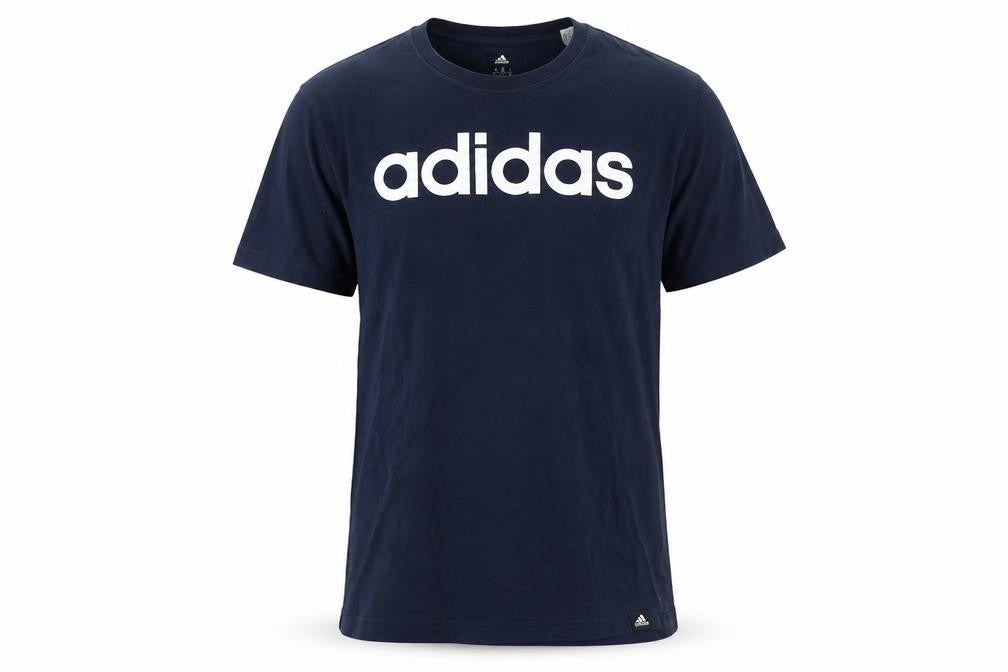 Adidas Men's Blue Logo T-Shirt M Regular Fit
