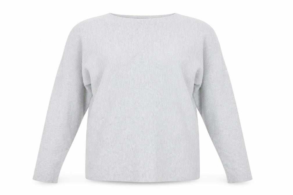 Karen Millen Women's Grey Boat Neck Pullover Jumper XS