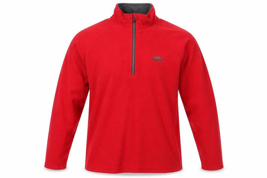Trespass Mens Red Fleece Pullover Sweatshirt L
