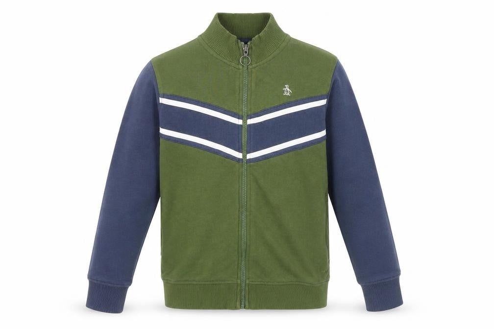 Penguin Boys Green Blue Track Jacket 10-11 Years