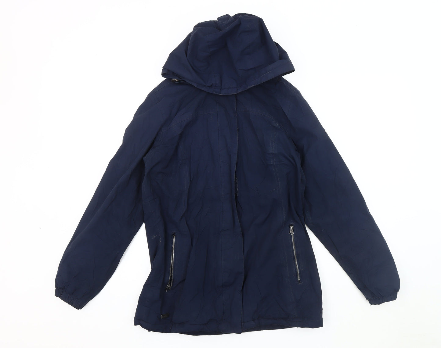 Regatta Women's Blue Hooded Parka Jacket Size 10