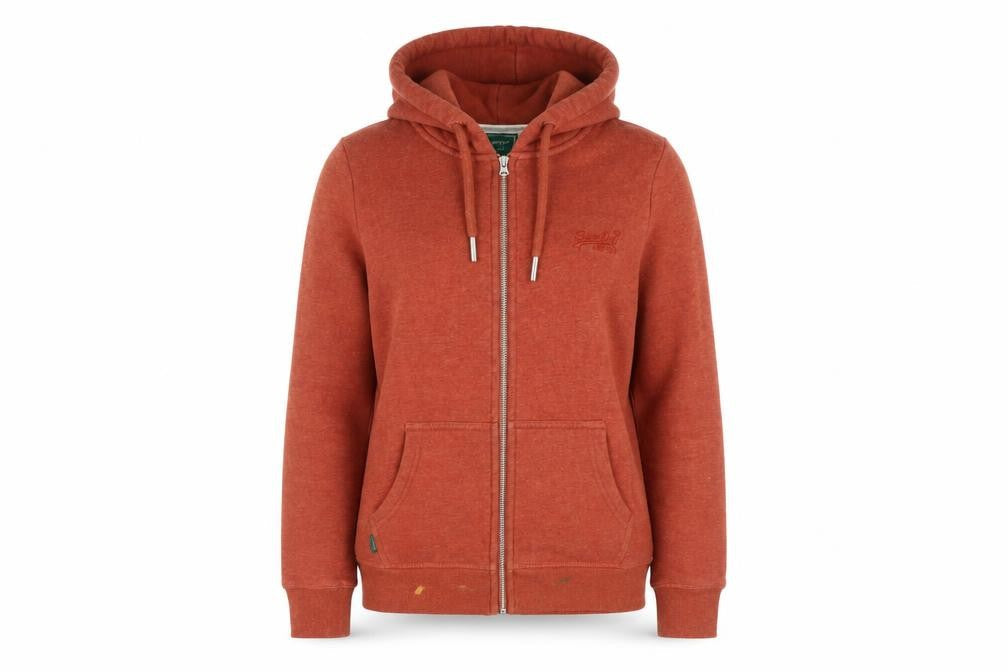 Superdry Women's Red Hooded Jacket Size 10