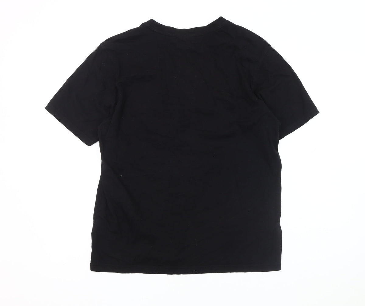 FILA Men's Black Crew Neck Logo T-Shirt Size M