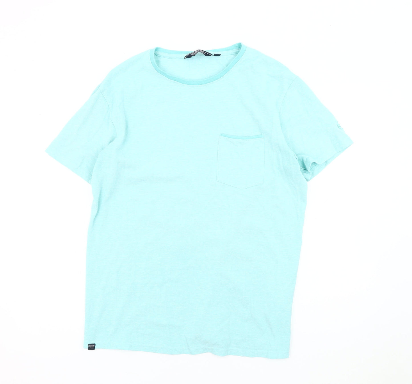 Regatta Men's Blue Crew Neck Short Sleeve T-Shirt L