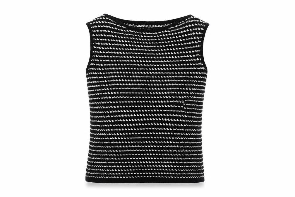 Karen Millen Women's Black Vest Jumper Size S