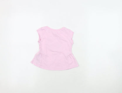 Back view of Converse girls’ pink graphic t-shirt, 24 months