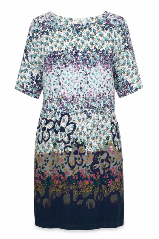 White Stuff Women's Multicoloured Shift Dress Size 8