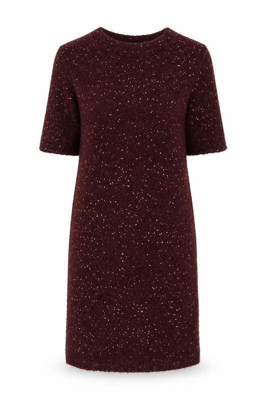 Jigsaw Women's Red Knit Dress with Sequins, Size S