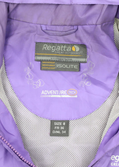 Regatta Women's Purple Rain Coat Size 8 Waterproof