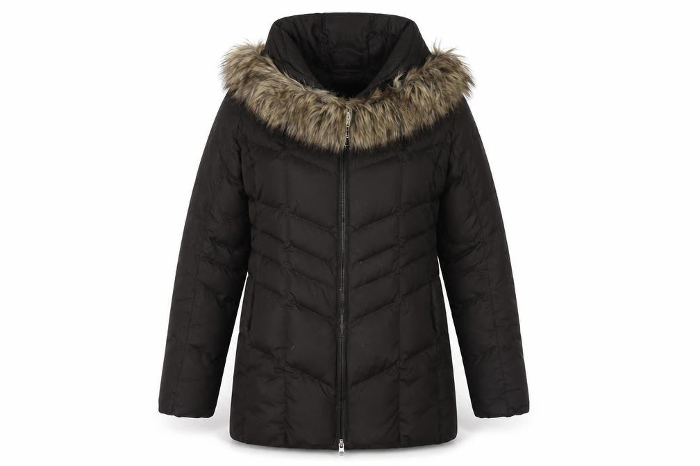 Lands' End Women's Black Puffer Jacket Size S