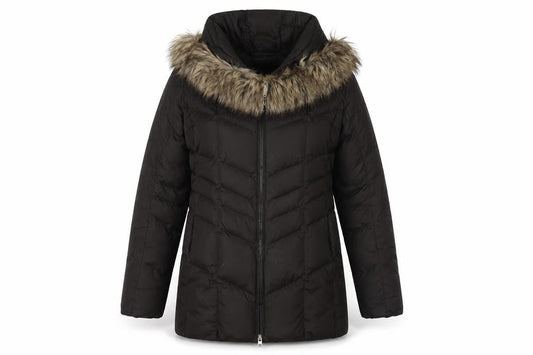 Lands' End Women's Black Puffer Jacket Size S