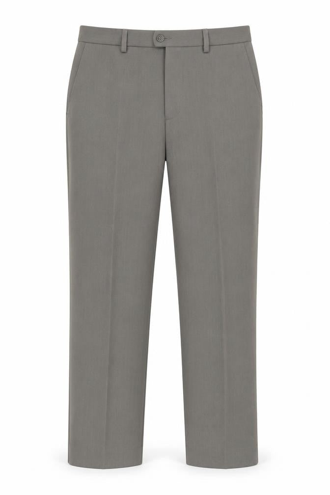 Marks & Spencer Grey Men's Trousers, Size 32, Wrinkle Resistant