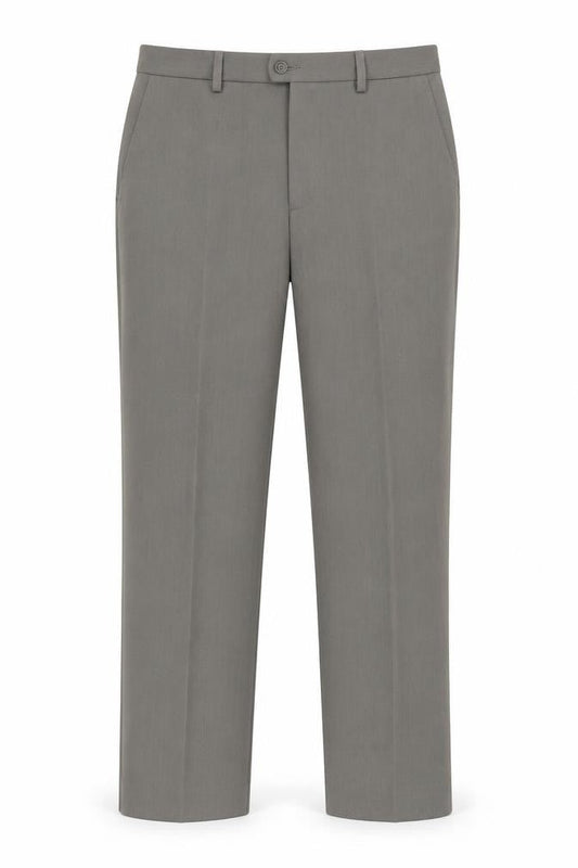 Marks & Spencer Grey Men's Trousers, Size 32, Wrinkle Resistant