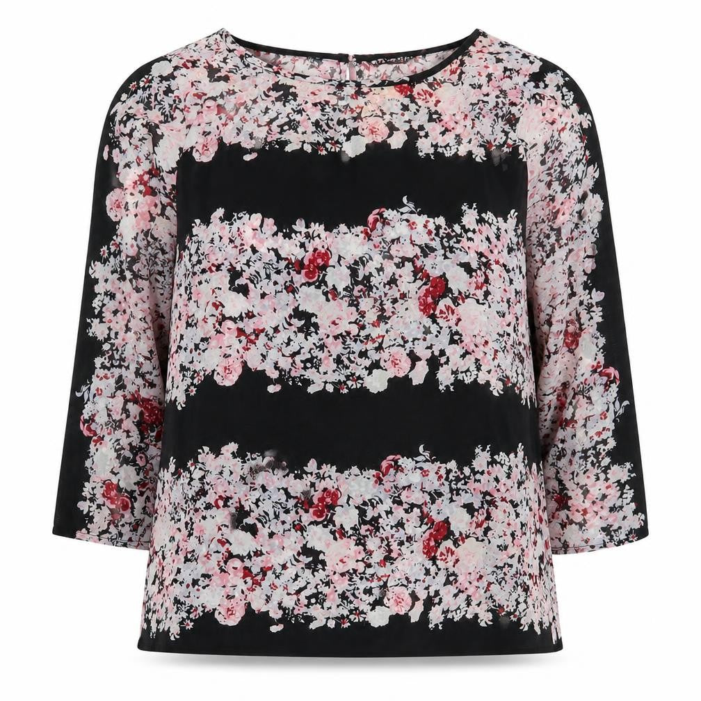 Select Women’s Floral 3/4 Sleeve Top, UK 8, Multicoloured