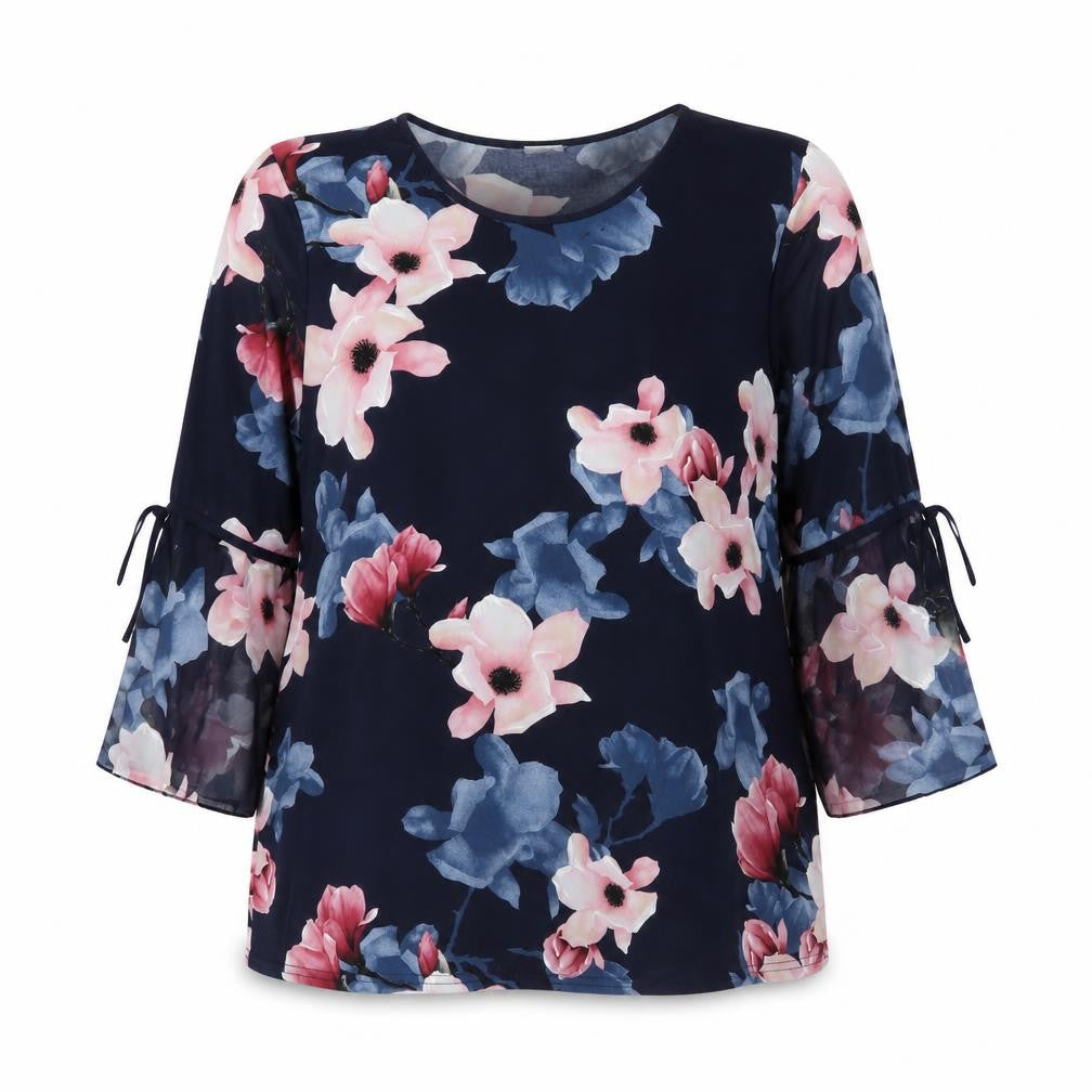 Stock Shop Women's Floral Tunic Blouse - Medium