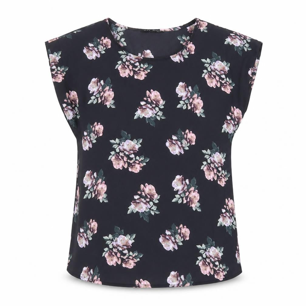 Select Women's Black Floral Blouse, Size 6