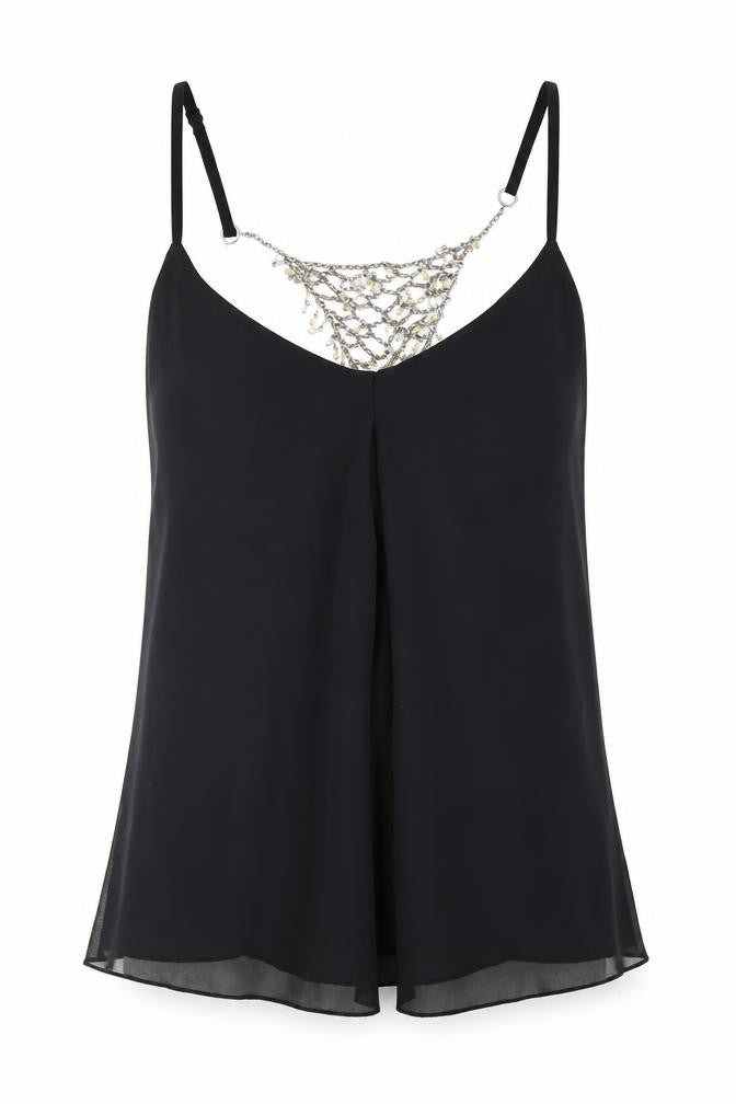Marks & Spencer Black Camisole Blouse Size 12