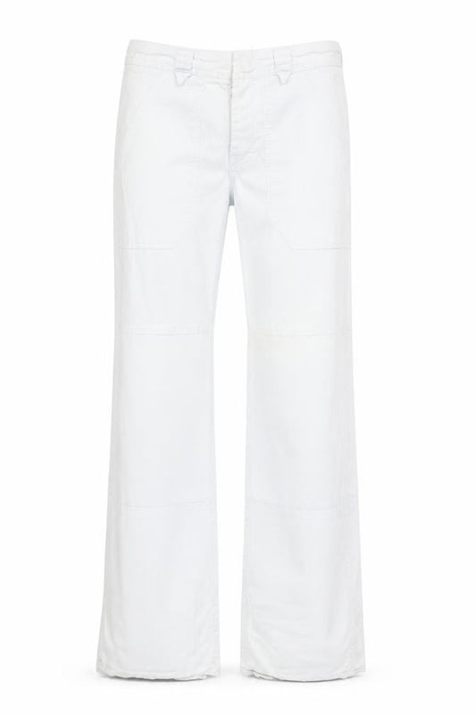 Joseph Women's White Trousers - Size S, Cotton, Zip