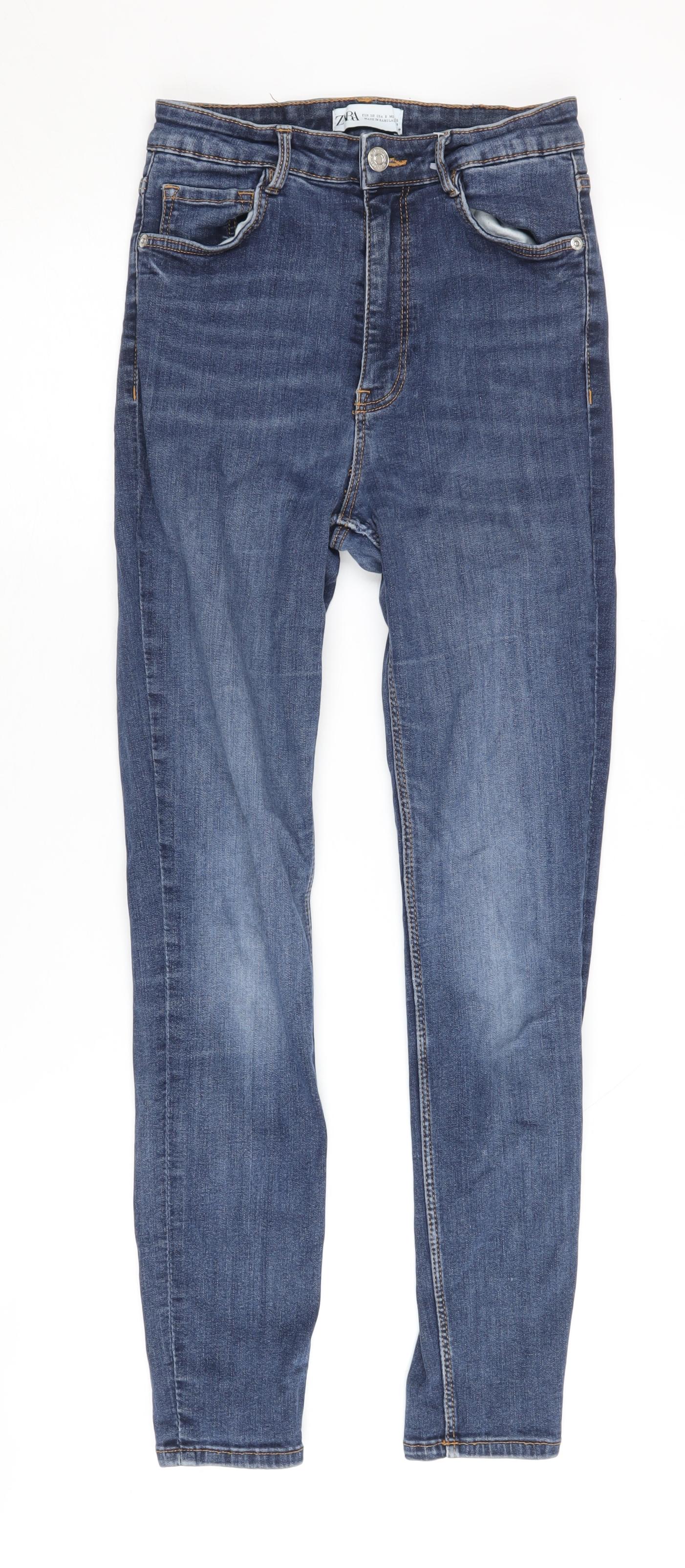 Zara Women’s Blue Skinny Jeans - Size 10 Slim Fit