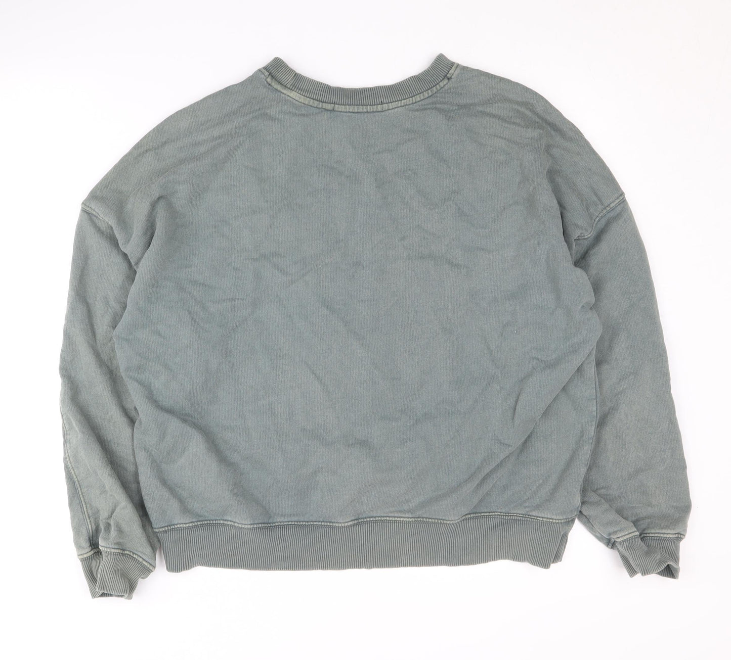 Next Women's Green Pullover Sweatshirt M Cotton