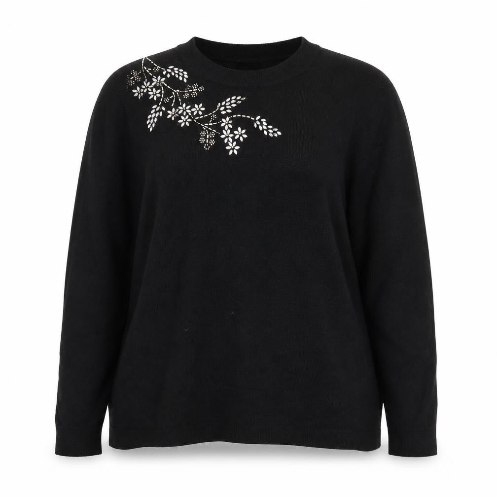 Bonmarché Women's Black Pullover Jumper Size 18